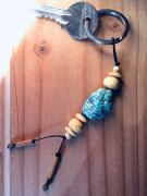 Porte-clef-turquoise